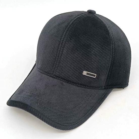 Herbst Winter Cord Baseballkappe Unisex Kappe Sonnenschutz Entenzungenhut Verstellbar Einfarbig Langer Schirm Outdoor-Aktivitäten Alltagskleidung Schirmmütze