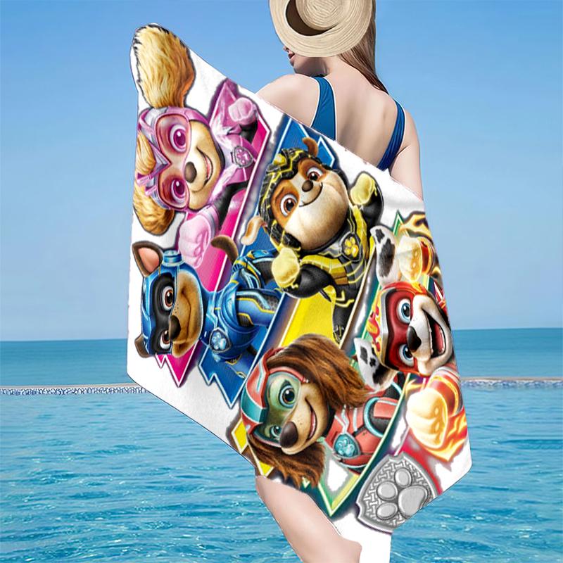 Space Patrol Pals Beach Towel, Super Soft Microfiber, Gift for Her/Him, Birthday, for Pool, Beach, Travel, Home Decor Fan gifts