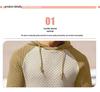 2025 Men's Color Block Plaid Slim Fit Hoodie - Casual Long Sleeve Knit Pullover