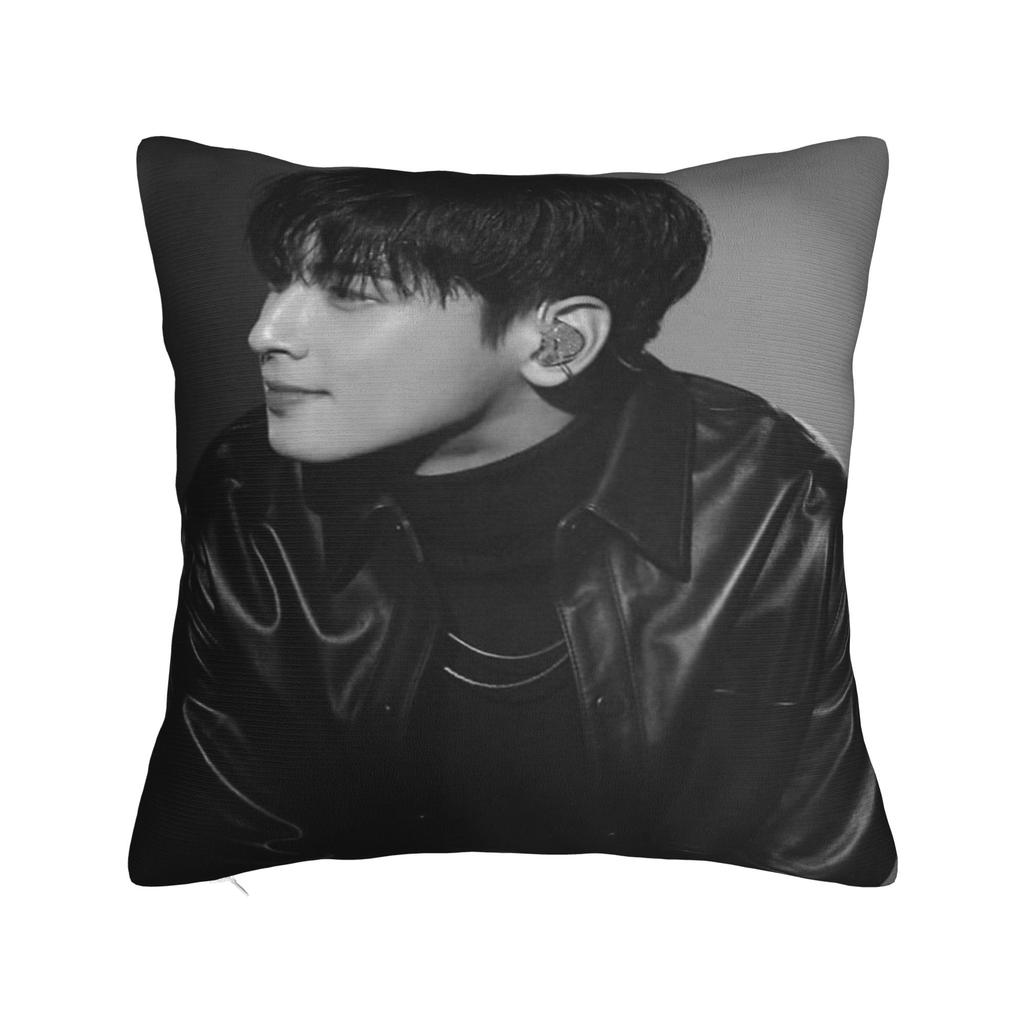 CHA EUN WOO Kpop ASTRO Idol Pillowcases Product Printing Cushion Cover  Throw Pillow Cover Bed Decorations Square Multiple Sizes