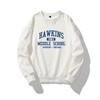 Stranger Things Unisex Hoodie - Hawkins Middle School, Langarm, Herbst/Winter, Rundhalsausschnitt