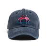 Flamingo Print Women's Baseball Cap Embroidery Washed Cotton Men's Caps Casual Retro Sport Summer Fashion Sun Visor Hat Unisex