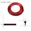 5M Car Moulding Decoration Flexible Strips Door/Center Console/ Interior Gap Trim Universal Chrome Trim Strip Bright Strip