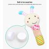 BBSKY Baby Animal Plush Rattle Stick - Cute Puppy & Owl Design
