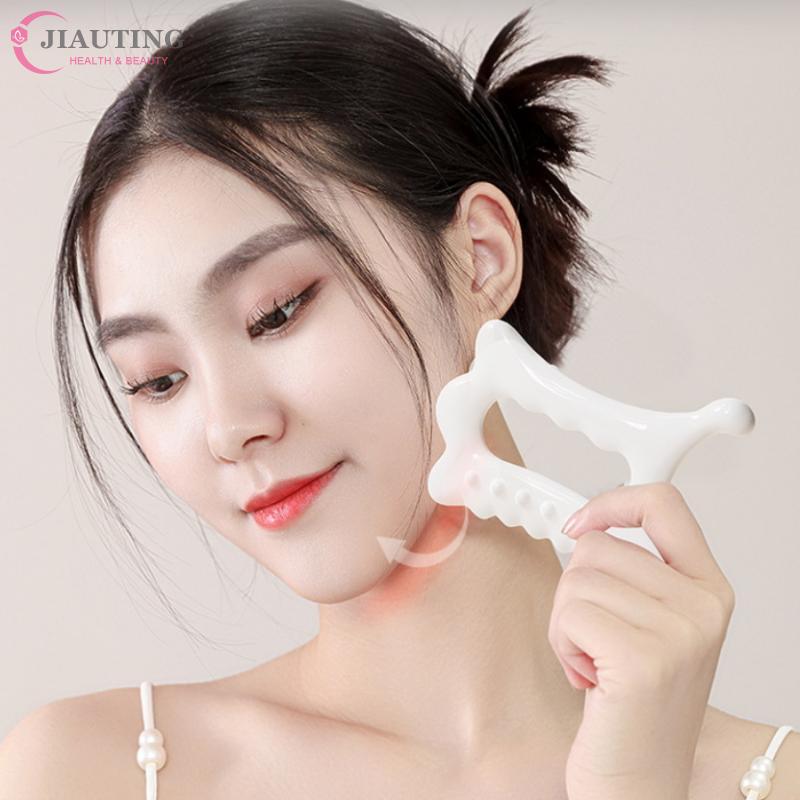 Placa Gua Sha Manual Ergonômica Versátil Para Rosto e Corpo - Não Cerâmica, Ferramenta de Massagem Gua Sha, Massageador de Relaxamento e Beleza