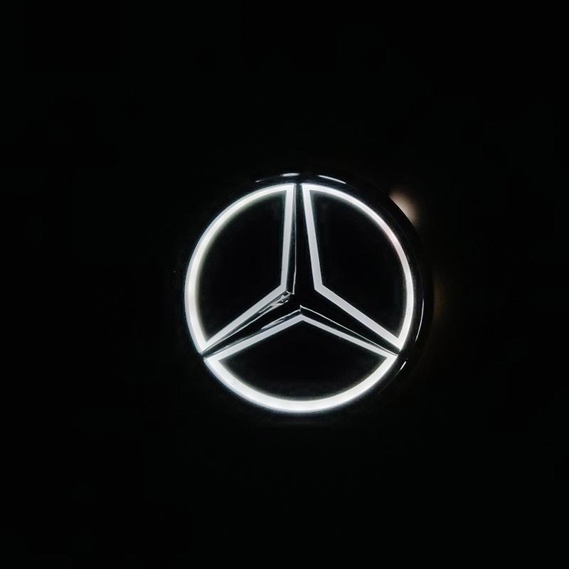 9,5cm ABS LED Světelný Znak na Auto Zadní Znak na Kufr Příslušenství pro Mercedes Benz S350 S300L S A B C E Třída GLA GLK