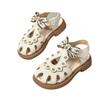 Girls' shoes, children's princess closed-toe sandals, new summer style for little girls, stylish soft-soled summer children's shoes