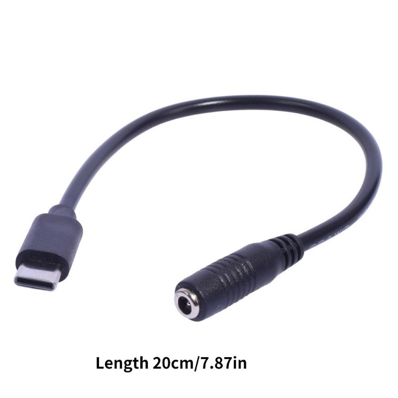 Typ-C-zu-3,5x1,35mm-Stecker & Buchse Stromanschluss-Verlängerungskabel Ladekabel Ladeadapterkabel für Smartphones Tablets
