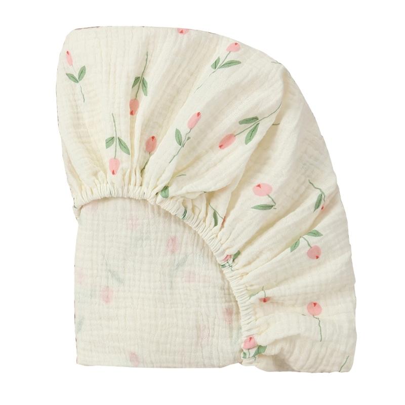 Breathable Baby Bassinet Sheets Removable Cradles Fitted Sheet Changing Mat Cover Protectors for Newborn Infant Cribs