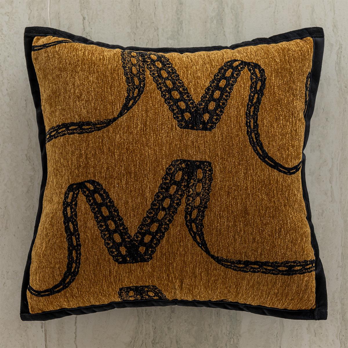 Nieuwe Bruine Kussenhoes in Chinese Stijl Cojines Polyester Woonkamer Decoratie Hoofdeinde Kussenhoesjes 45x45cm 45x45cm