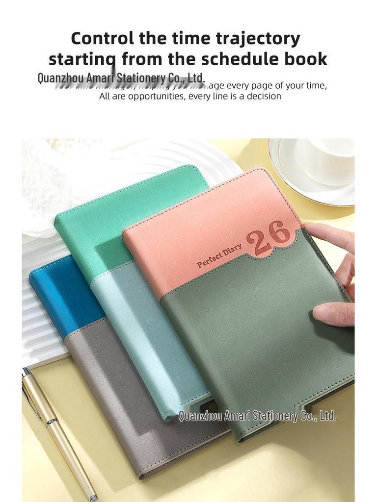 2026 English-Spanish Daily Planner Diary & Calendar Notebook