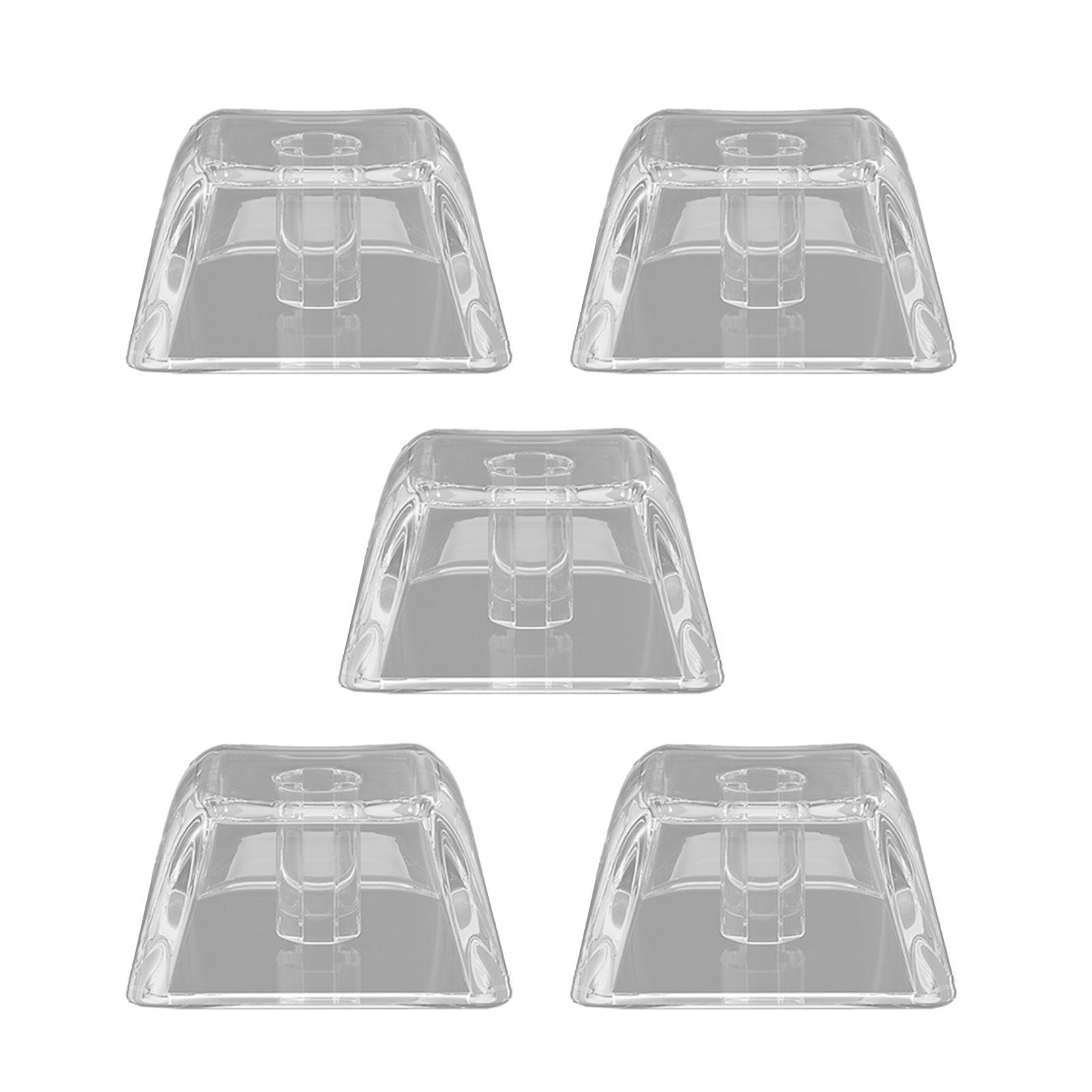 

5/10 шт. прозрачных колпачков с подсветкой для механической клавиатуры 1U XDA, настраиваемые по высоте клавиатуры, колпачки с комфортным нажатием 5