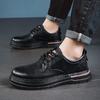 Fashion 2025 Men's British Style Retro Casual Shoes Men Thick Sole Fashion Comfy Work Sneakers  Lace-up Comfortable Outdoor Shoes Mens