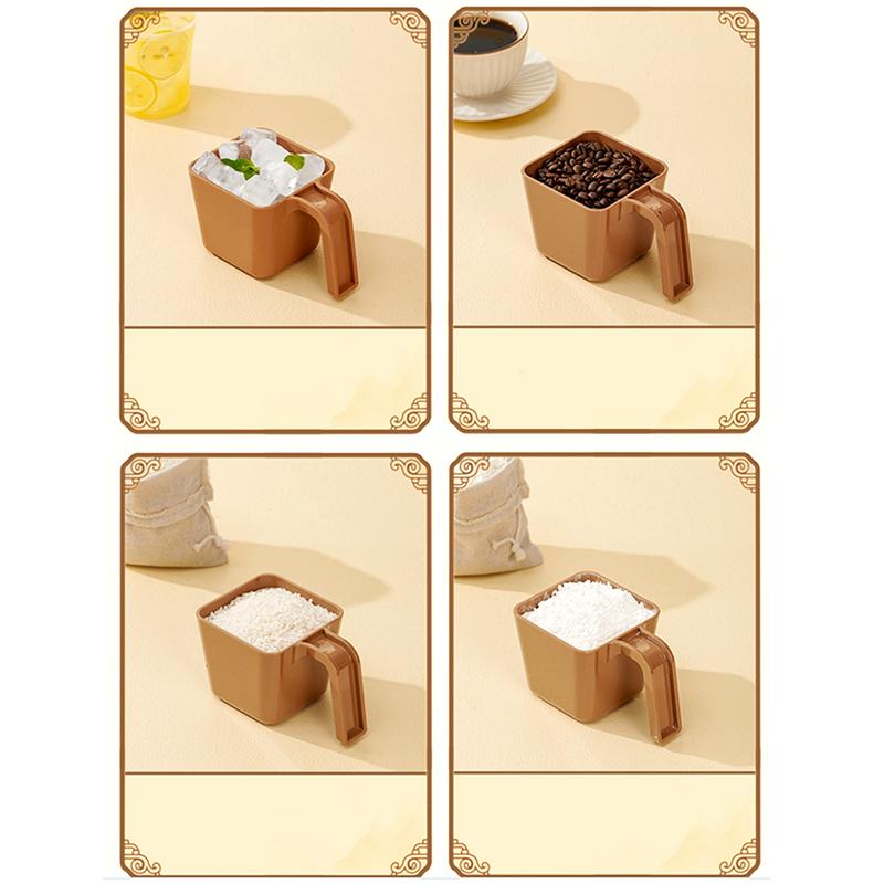 280/350/470/590Ml Ice Scoop Ice Shovel Plastic Square Ice Shovel Measuring Cup Coffee Shop Ice Shovel Gadget