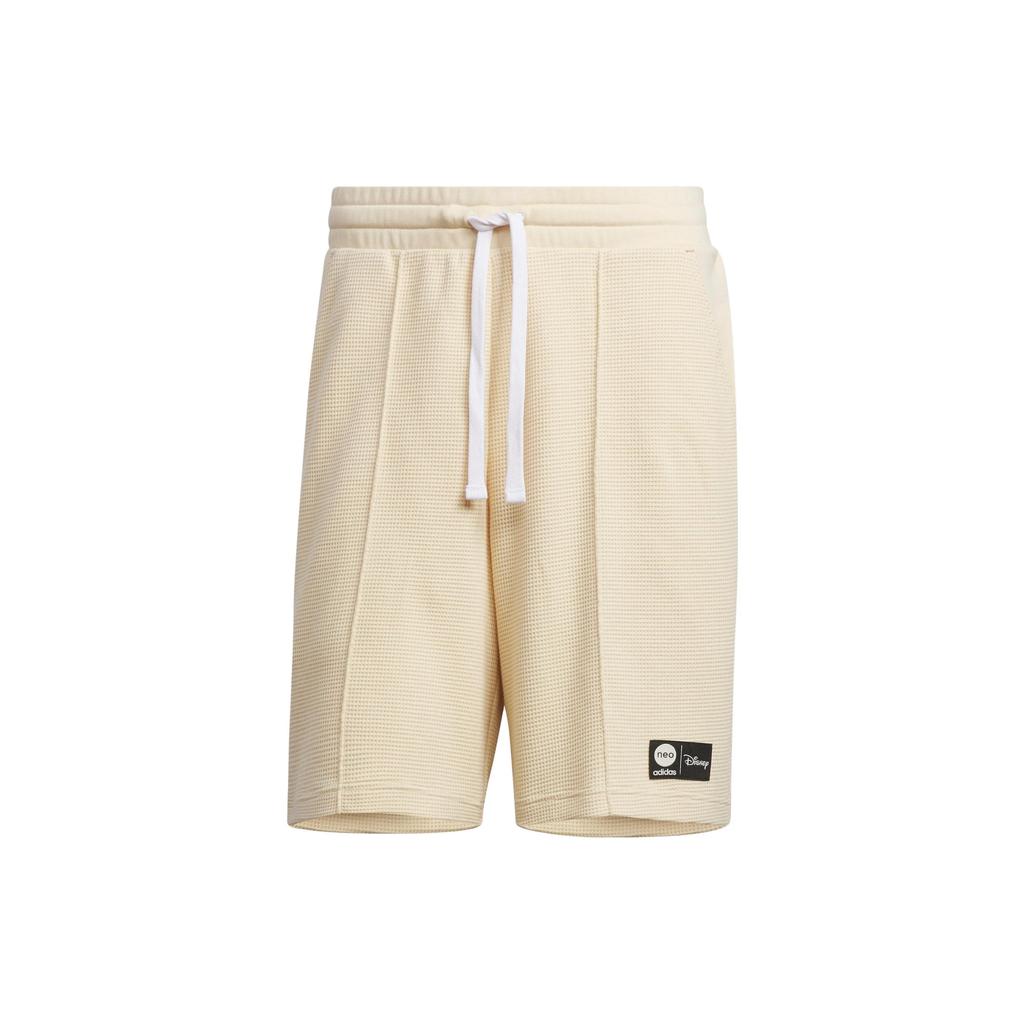 Adidas Neo X Lotso Bear Joint-Edition SS23 Cartoon Print Straight Casual Shorts Unisex Bottoms Rock-Layer Sandstorm IP4044