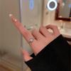 Mode Glänzende Blaue Kristall Planet Ringe Y2K Emo Mädchen Fee Exquisite Offene Finger Ring Frauen Hochzeit Party Trendy Schmuck
