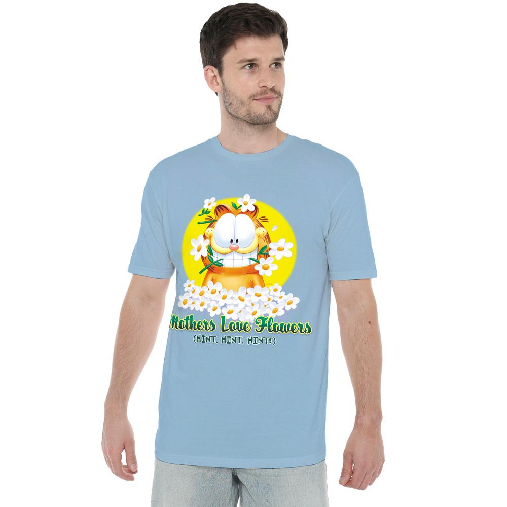 Garfield Mens Mothers Love Flowers T-Shirt