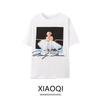 Fashion Style 2024 Autumn New Women's Clothing Easiest for Match Marilyn Monroe Print Short Sleeve T-shirt 0085033