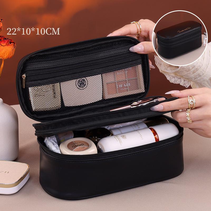 Women's Cosmetic Bag Makeup Bag Double Layer Large Capacity Luxury Cosmetics Organizer Travel Essentials Women's Storage Bags