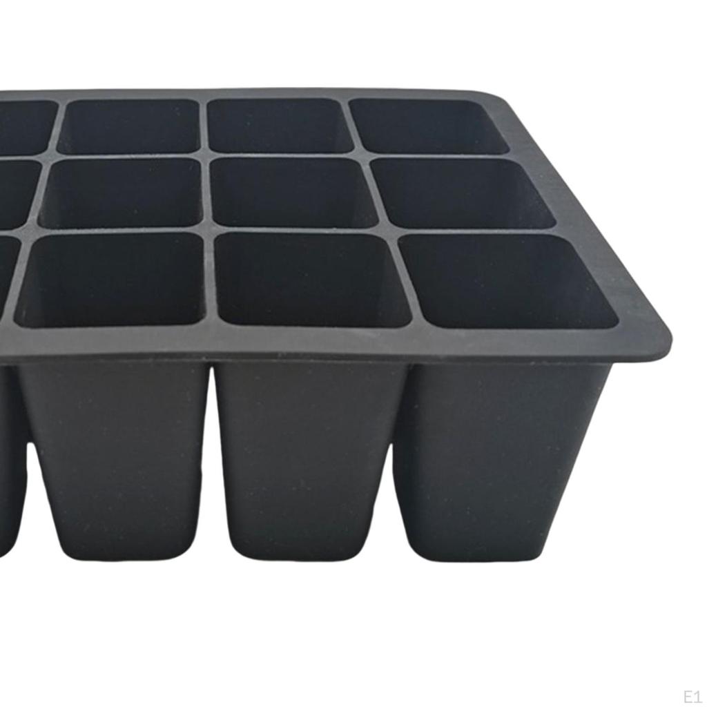 12 Compartment Planting Trays for Gardening Enthusiasts