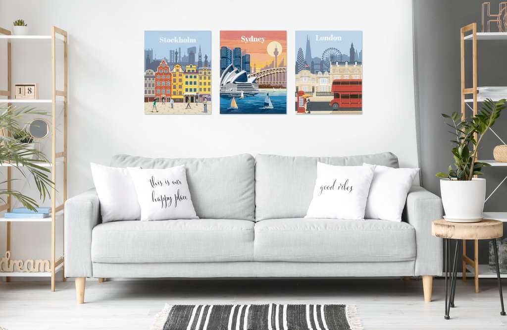 Ravensburger (CreArt) Stockholm, Sweden, Finished Size: 24x30cm 23520 9 [Coloring Book, DIY Art, Gift (Birthday/Christmas)]