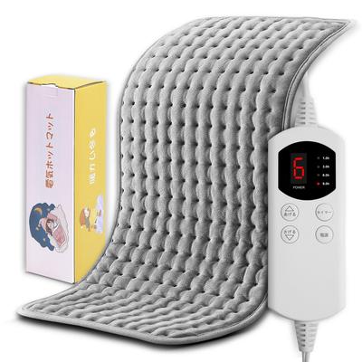 Covor electric fierbinte Mini covor fierbinte pentru o singură persoană cu funcție de cronometru Covor de pătură electrică pentru prevenirea supraîncălzirii pentru lucrul din așezarea rece, gri acasă,