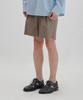 NONBLANK Wide Fit Linen Half Pants_Mocha