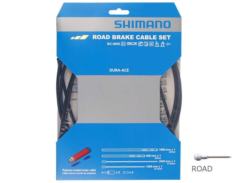 Shimano Brake Cable Set, Polymer Coated, BC-9000, Y8YZ98040