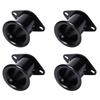 Kanoan Aluminum Curled Air 44 X 72 Set of 2 or Universal Aftermarket Carburetor Replacement for Toyota of 4 Funnels, Mm, 4, AE86, Etc. (Set (Black))