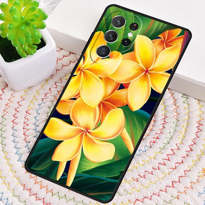 Tropical Flowers print TPU Phone Case For Samsung Galaxy note 10 pro S26 S25 S24 S23 S22 Ultra Plus S21 FE S20 Shockproof Cover