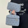 Peach Heart Corduroy Women's Large Capacity High-End Makeup Storage Bag