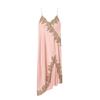 Women's Summer New European and American Sexy Lace Edge Silk Texture Dress