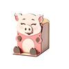 Wooden Material Spectacle Stand Hand Carved Pen Holder Rack Wooden Phone Display Stand  Home Use