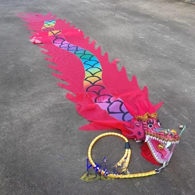 4 Mètres Soie Chinoise Danse du Dragon Produits Dragon de Fitness Pour Enfants Adultes Nouvel An Noël Performance Extérieure