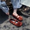Fashion Autumn Design Women Cosy Mary Jane Shoes Concise Shallow Round Toe Shoes Ladies Comfort Soft Sole Flats Shoes