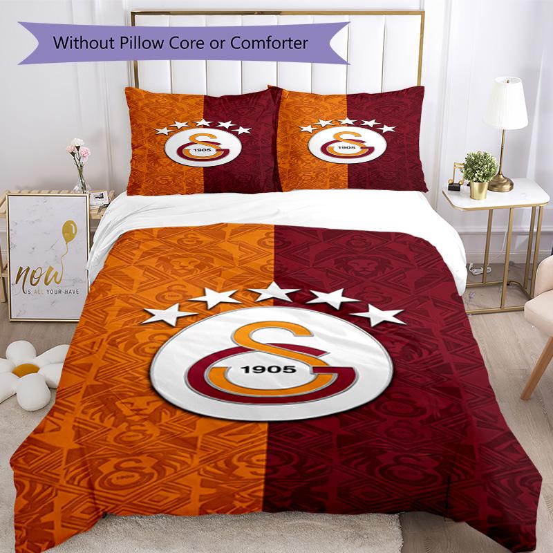 Set Biancheria da Letto Galatasaray Traspirante Copripiumino con Federe Biancheria da Letto Decorativa per Camera da Letto Decorazione della Casa Regalo di Compleanno