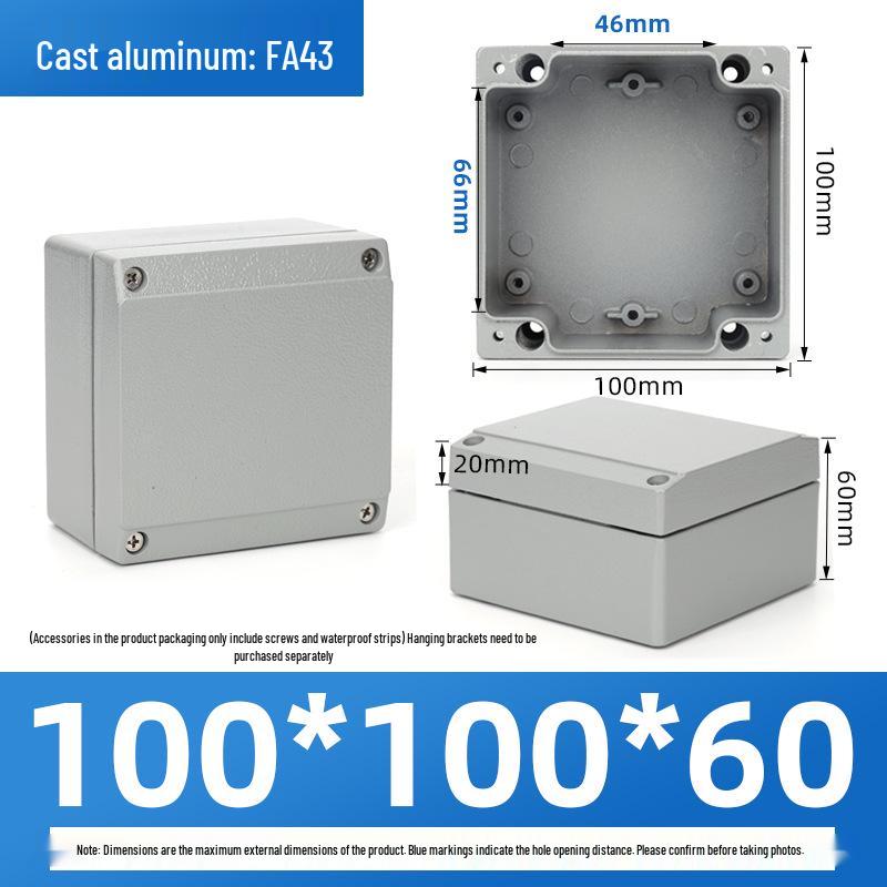 Outdoor Waterproof Die-Cast Aluminum Junction Box with Sealed Push Button Switch