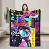 JoJo's Bizarre Adventure Blankets Japanese Anime Wool Throw Blankets Bedding Couch Decoration Thin Bedspread Multi-function