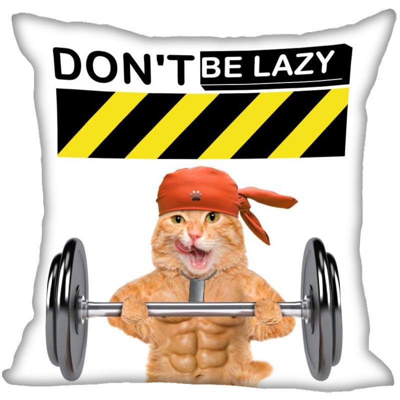 Bedroom Home Office Decor Pillowcase Square  Funny Cat Animal