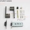 Bedroom Silent Magnetic Suction Door Lock Zinc Alloy Security Door Locks Indoor Wooden Door Handle Lockset Furniture Hardware