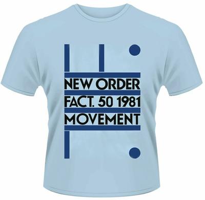 Offizielles New Order T-Shirt Movement 1981 Blau Classic Rock Metal Band T-Shirt Neu