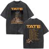 Tate McRae So Close To What  Album Tour Washed Tshirt Men Women Cotton Short Sleeve Summer Vintage T Shirt Tops Fans Gift