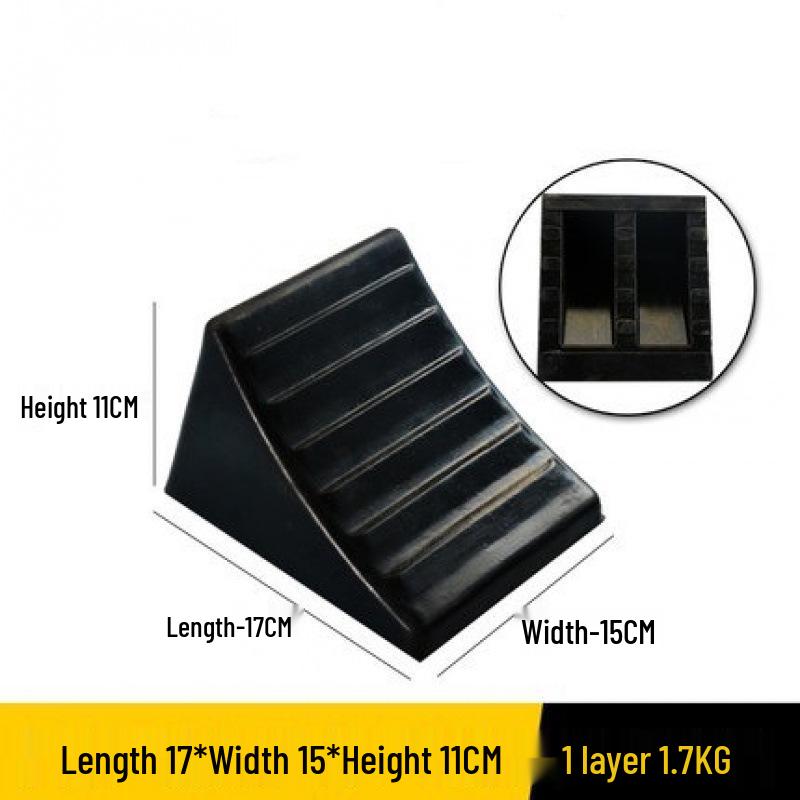 Portable Anti-Slip Rubber Wheel Chocks | Car & Truck Triangle Ramp Stoppers