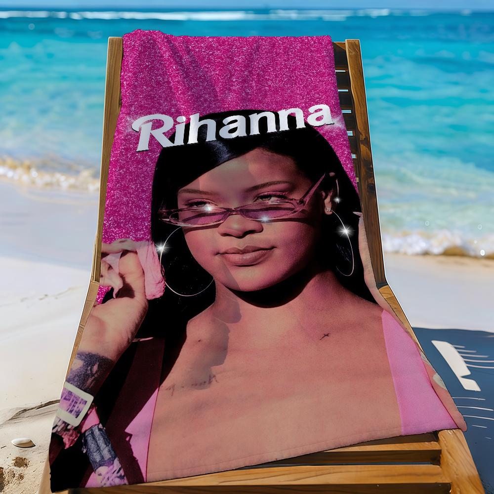 

Singer R-Rihanna-S Towel Sports Quick Dry Travel Camping Gear Sandproof Soft Light Large Beach Towel W30*H60(CM)