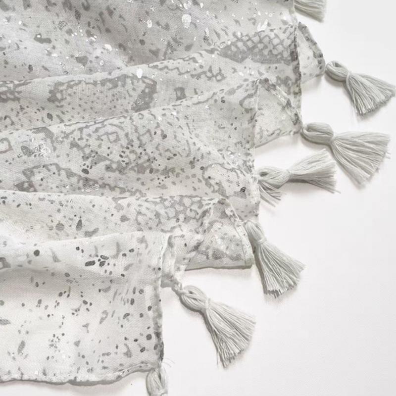 Elegant Light weight Scarf Shawl Wrap Fashionable Polyester Scarf Shawl for Social Event