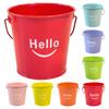 Small Metal Buckets With Handle – Galvanized Bucket Leak Proof & Resistant- Best For Party Décor, Organizing & Decorating Classrooms Bucket Flower Pot