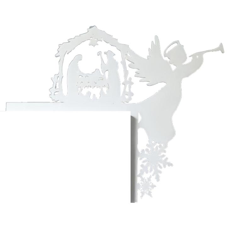 Metall-Weihnachts-Türhänger Haustüren Weihnachts-Schild Weihnachts-Eingangsdekoration Mehrere Stile für einen Festlichen Eingang