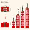 With Tassels 2024 Folding Red Envelope Hot Stamping Lucky Festival Bag  New Year