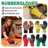 Gloves, Work Gloves, Wear-resistant, Wear-resistant, Made Of Non-, And Breathable Rubber Latex.