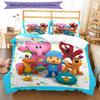 3-teiliges Pocoyo Bettwäsche-Set Bettbezug Verschluss Enthält 1 Bettbezug & 2 Kissenbezüge, Weich und Bequem für Alle Jahreszeiten.
